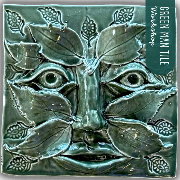 Green Man Tile