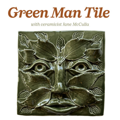Green Man Tile